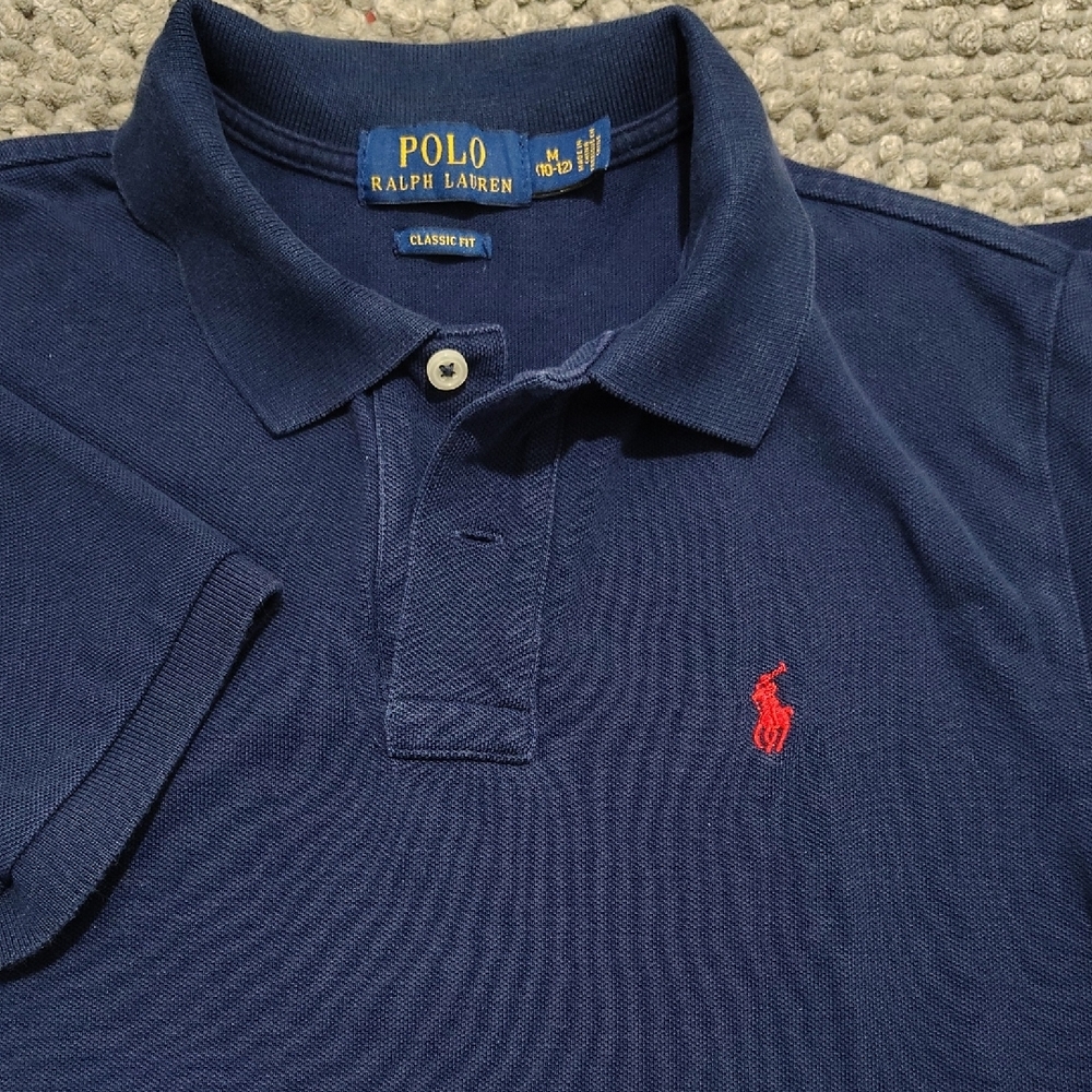 Polo by Ralph Lauren Boy's Navy Blue Polo Shirt